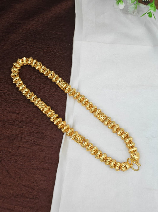 Royal Men’s Gold Chain – Luxury Finish & Unique Pattern 20inc