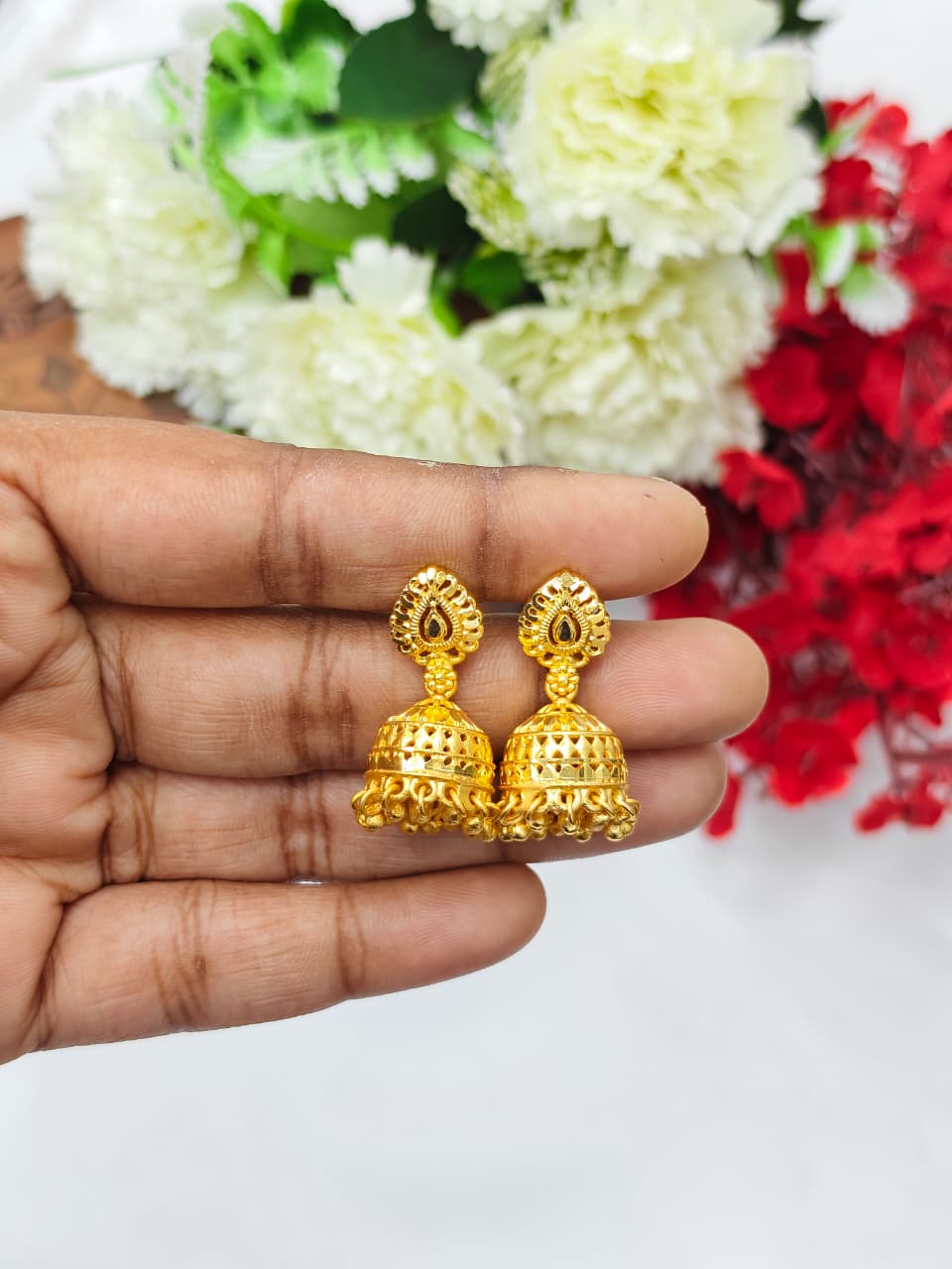 Instagram Trending (1Gram gold Plated) Jhumki