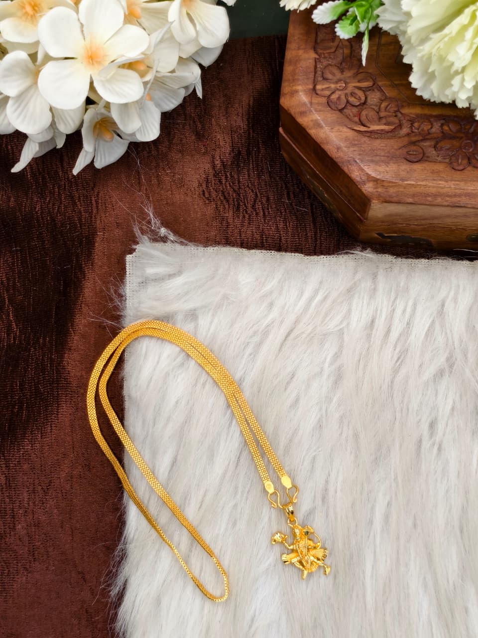 ✨Foming  Dollar Matte Finish Chain – Gold Plated Jewellery for Women✨