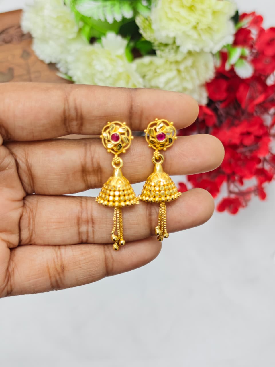 Instagram Trending (1Gram gold Plated) Jhumki