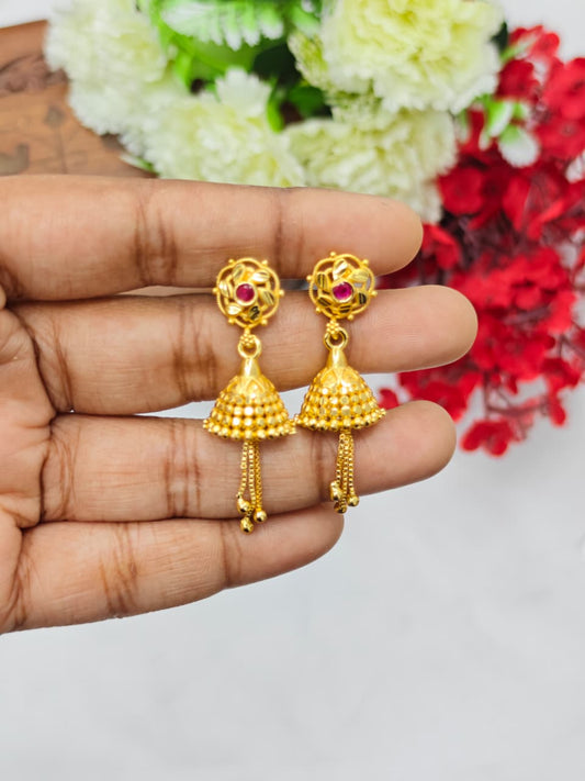 Instagram Trending (1Gram gold Plated) Jhumki