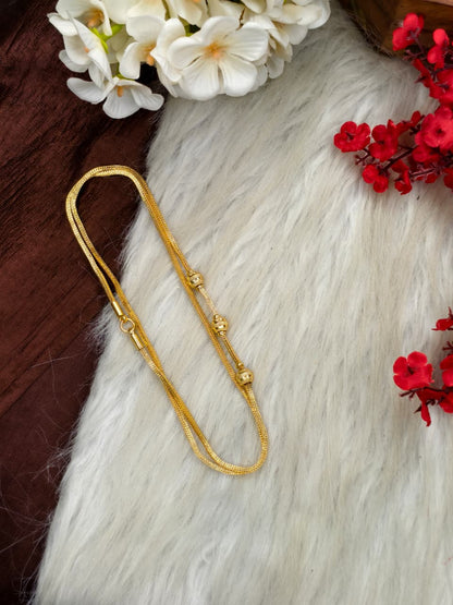 30 Inch Micro Plated Traditional Mugappu Chain