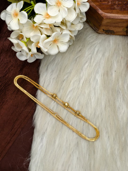 30 Inch Micro Plated Traditional Mugappu Chain