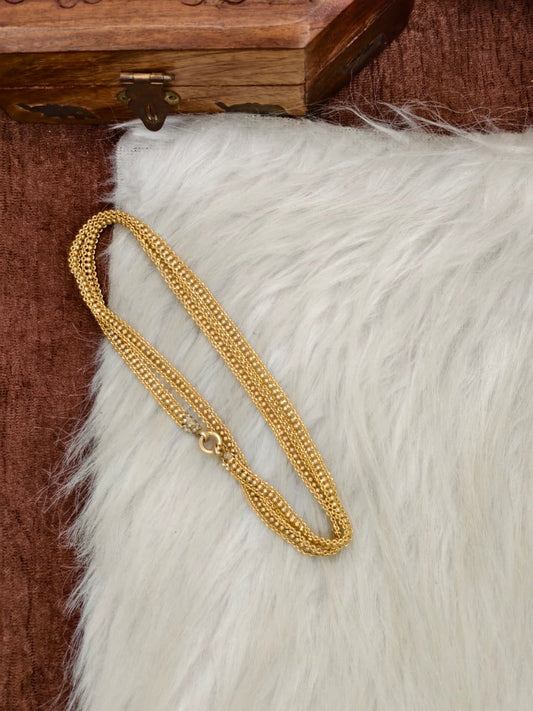 Mens Pure Impone Chain – 1 Gram Gold Plated Stylish Traditional Chain for Men-5