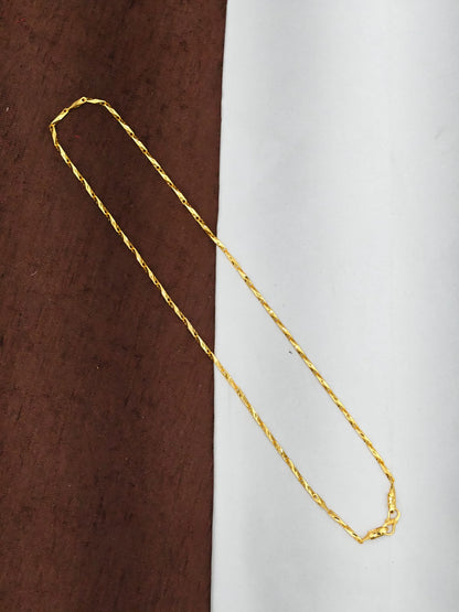 Royal Men’s Gold Chain – Luxury Finish & Unique Pattern 18inc