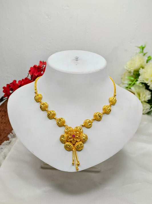Trending Mini Gold Necklace Set – Premium Gold Look Finished