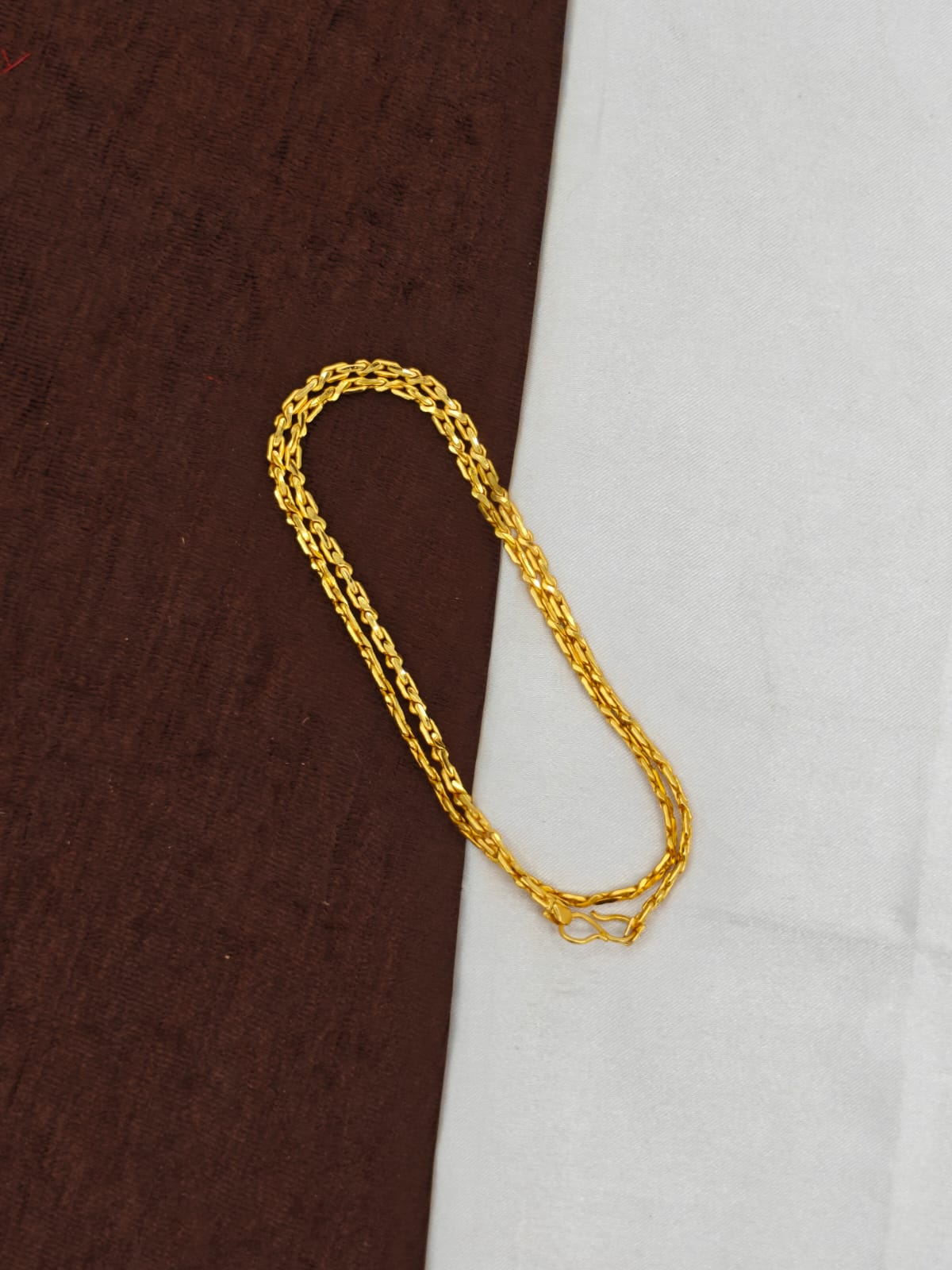 Men’s Elite Gold-Plated Chain – Modern Heavy-Style Design 20inc