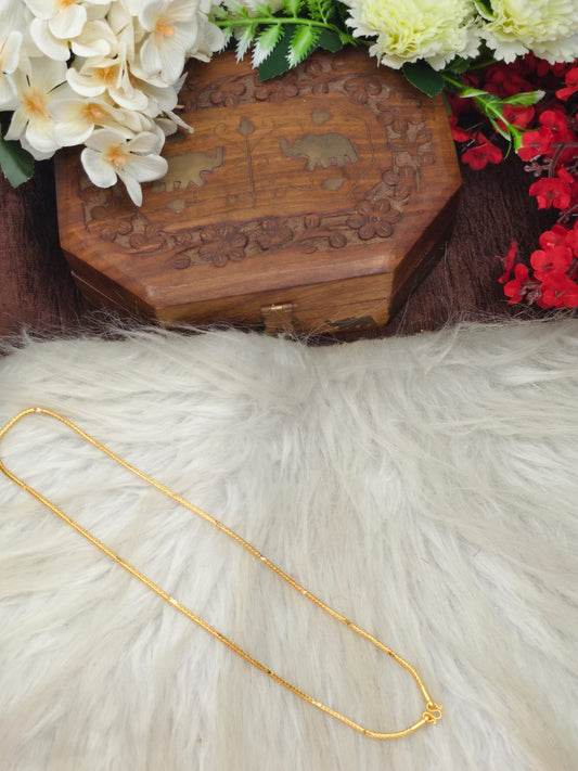 Instagram Trending (1Gram gold Plated) Short Chain matte finished