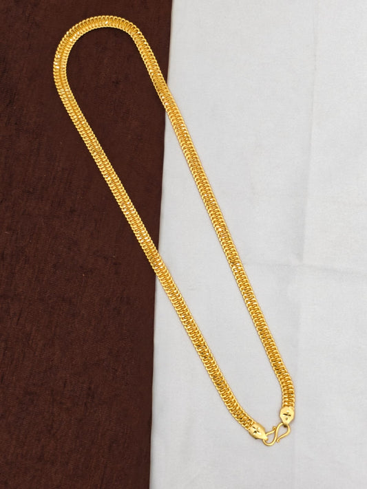 Men’s Elite Gold-Plated Chain – Modern Heavy-Style Design Model-1 24inc