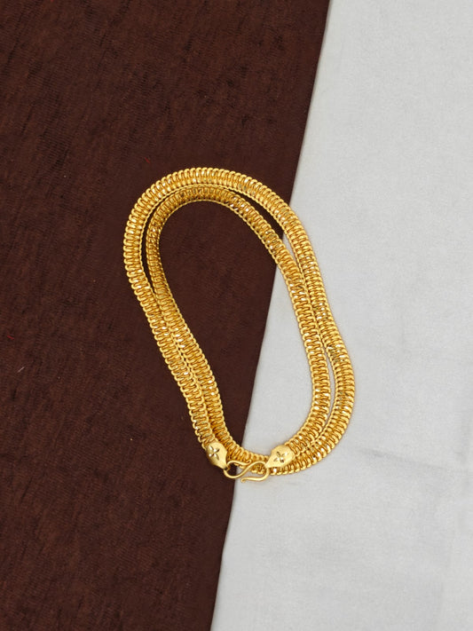 Men’s Elite Gold-Plated Chain – Modern Heavy-Style Design Model-1 24inc