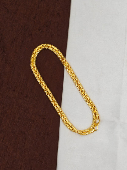 Men’s Exclusive Matte Gold Chain – Trendy & Powerful Style