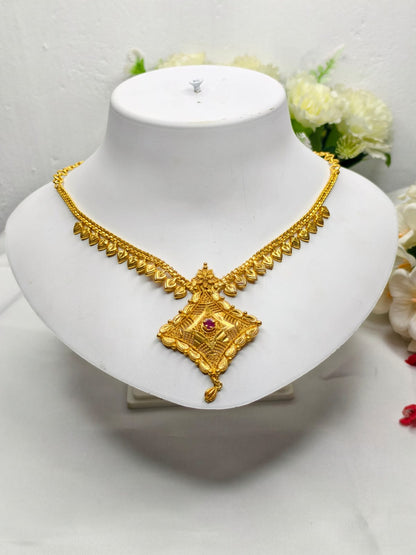 Trending Mini Gold Necklace Set – Premium Gold Look Finished