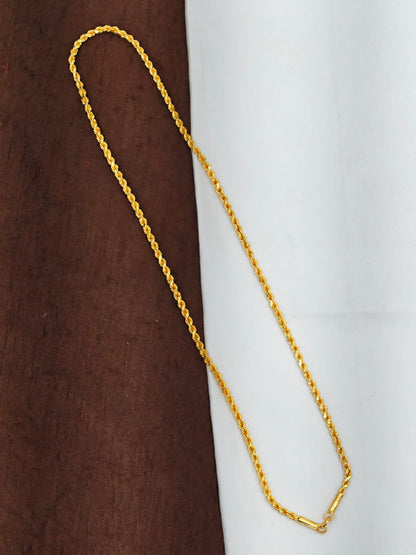 Men’s Elite Gold-Plated Chain – Modern Heavy-Style Design Model-1