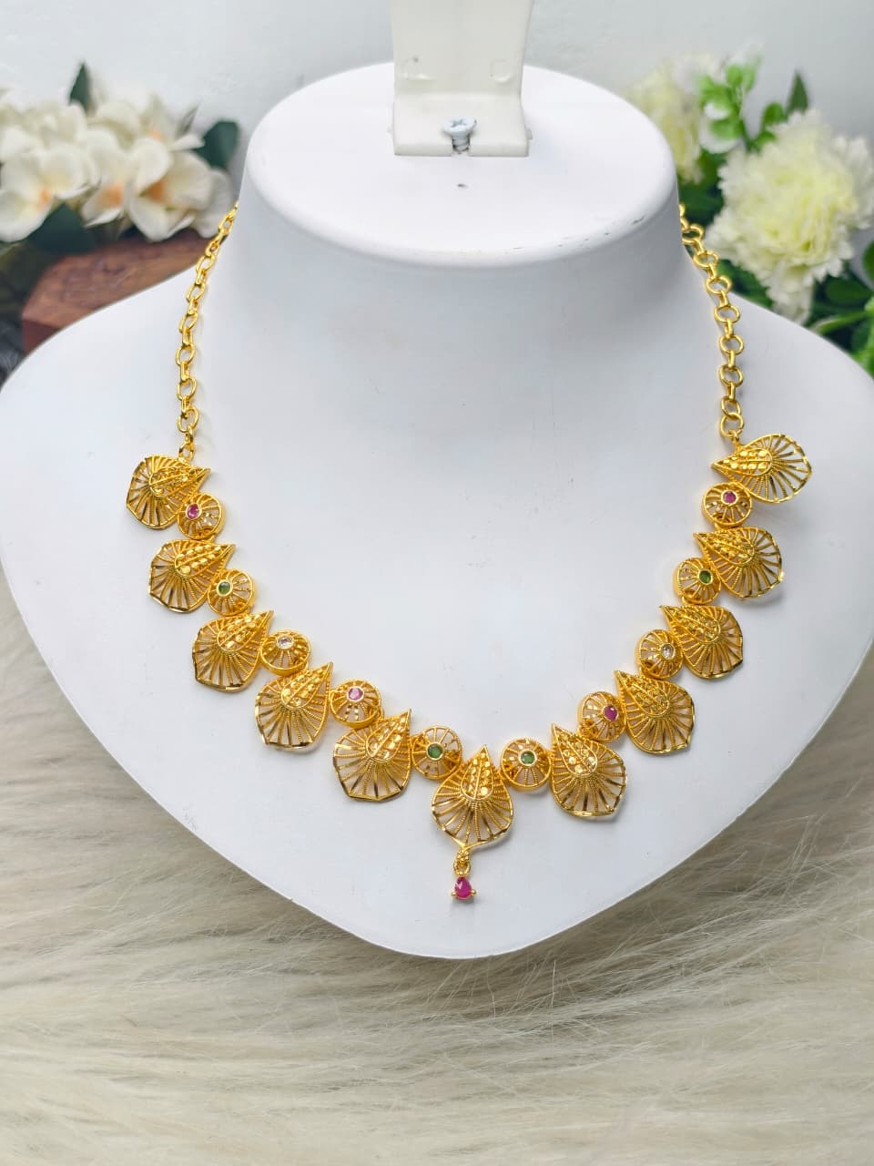 Trending Mini Gold Necklace Set – Premium Gold Look Finished