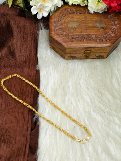 Men’s Elite Gold-Plated Chain – Modern Heavy-Style Design