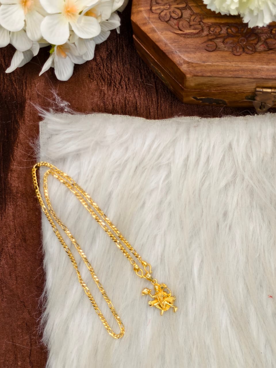 ✨Foming  Dollar Matte Finish Chain – Gold Plated Jewellery for Women✨