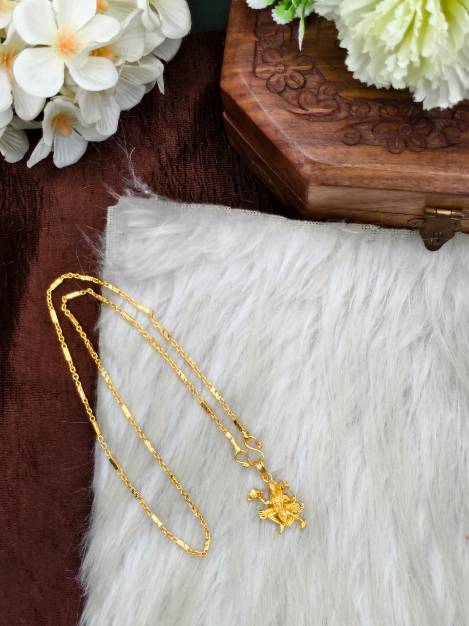 ✨Foming  Dollar Matte Finish Chain – Gold Plated Jewellery for Women✨