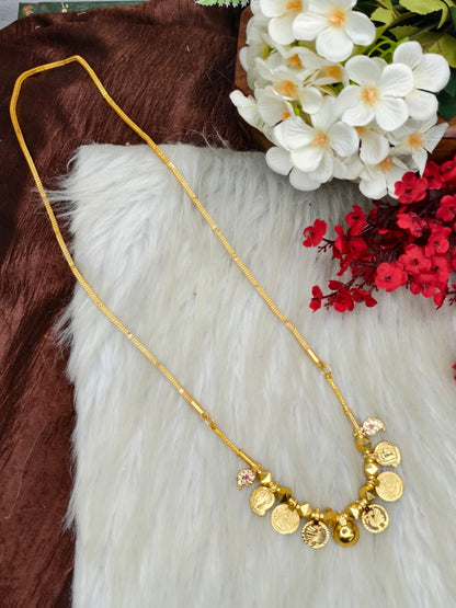 South Indian Traditional Impone Thali Mangalsutra – Gold Plated Sacred Wedding Chain