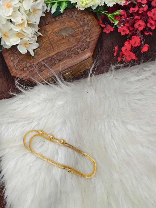 Mugappu chain (1Gram Gold plated) Plain Model