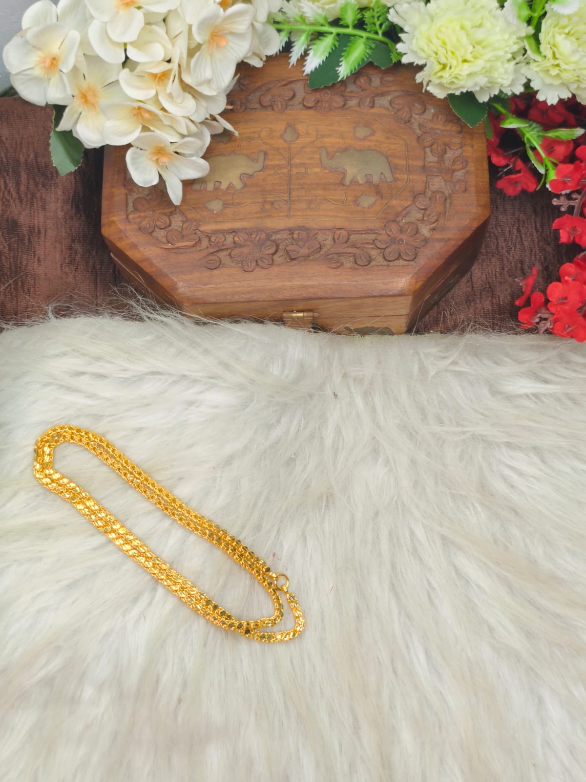 (1Gram gold plated) Oval Round Model