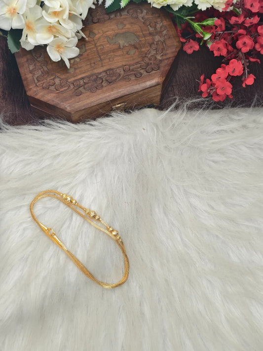 Mugappu chain (1Gram Gold plated) Plain Model