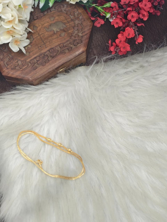 Mugappu chain (1Gram Gold plated) Plain Model