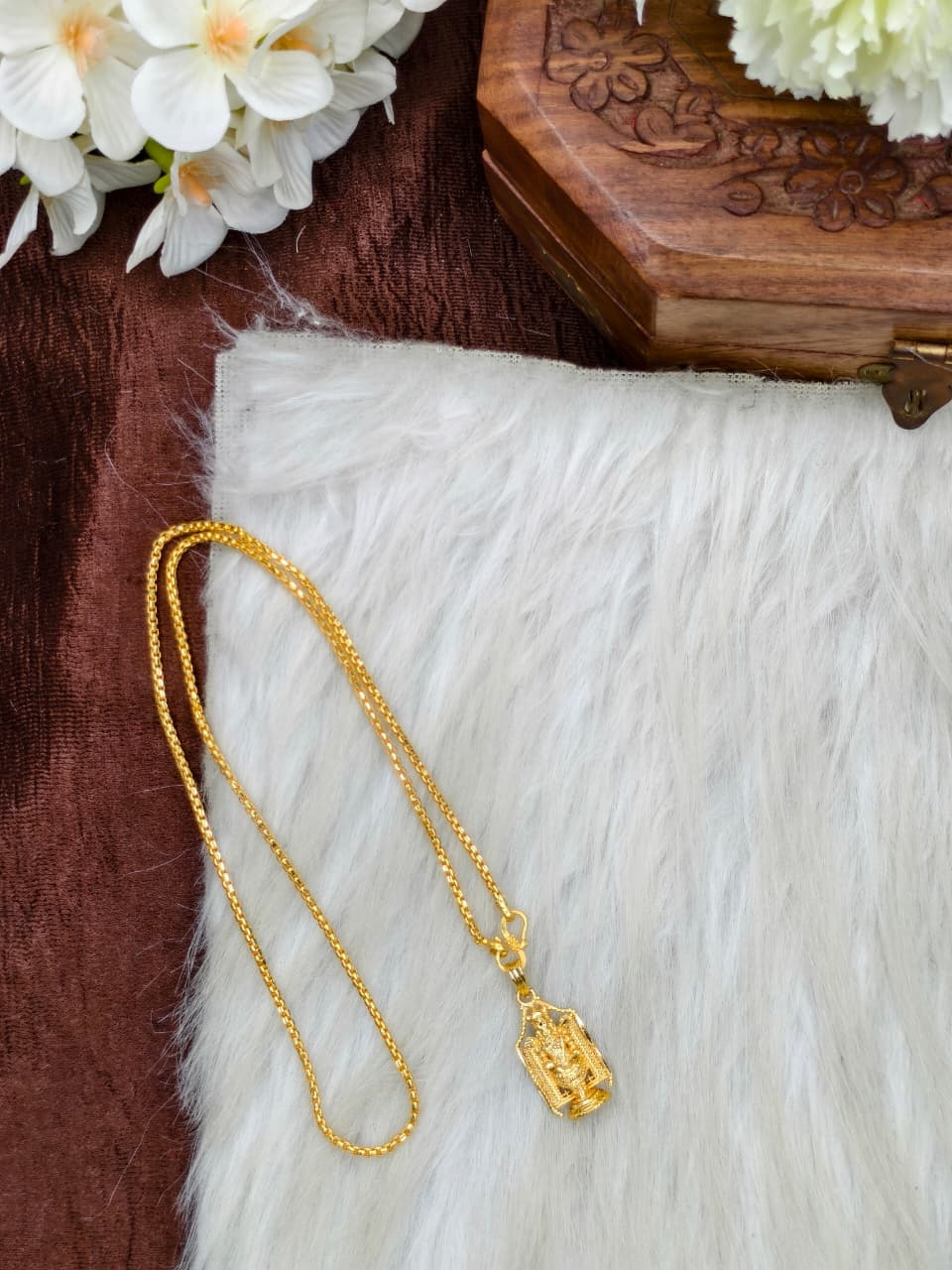 ✨Foming  Dollar Matte Finish Chain – Gold Plated Jewellery for Women✨