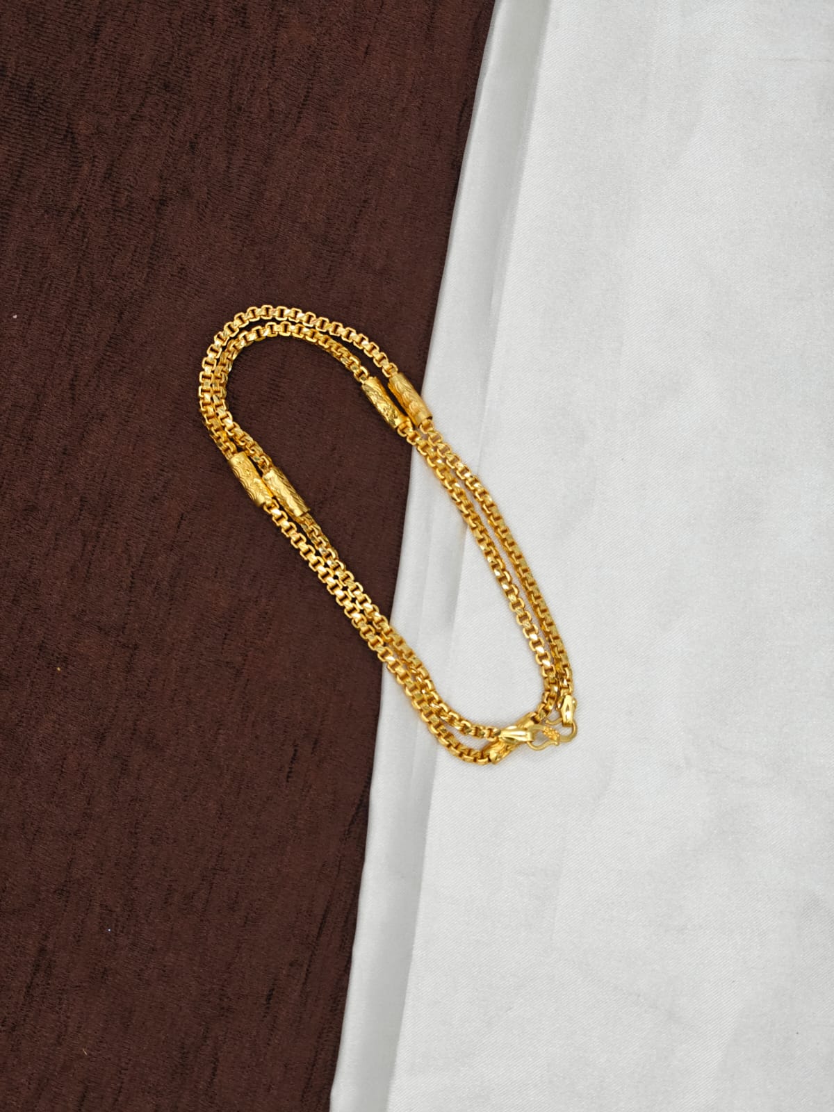 Men’s Elite Gold-Plated Chain – Modern Heavy-Style Design 24inc