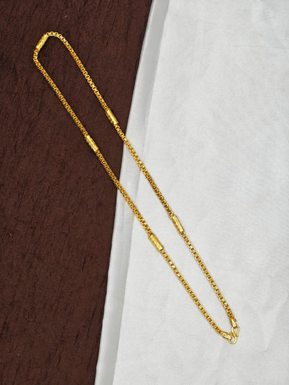 Men’s Elite Gold-Plated Chain – Modern Heavy-Style Design 24inc