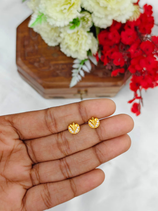 1 Gram Gold Plated Baby Stud Earrings | Cute & Elegant Kids Earrings