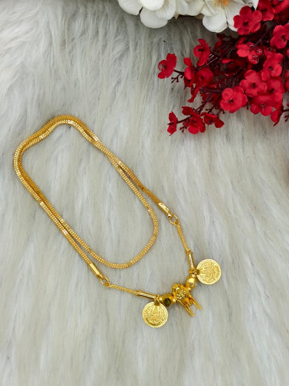 South Indian Traditional Impone Thali Mangalsutra – Gold Plated Sacred Wedding Chain