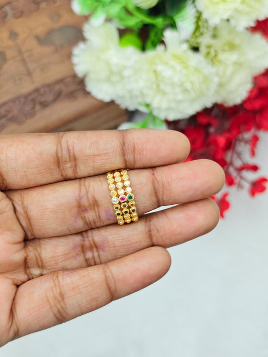 Elegant Women’s 1 Gram Gold plain Ring – Matte Finish