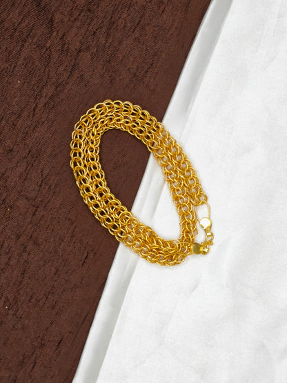 Men’s Elite Gold-Plated Chain – Modern Heavy-Style Design