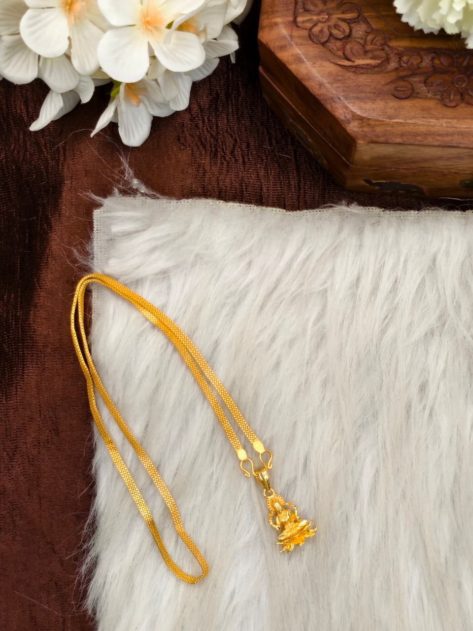 ✨Foming  Dollar Matte Finish Chain – Gold Plated Jewellery for Women✨