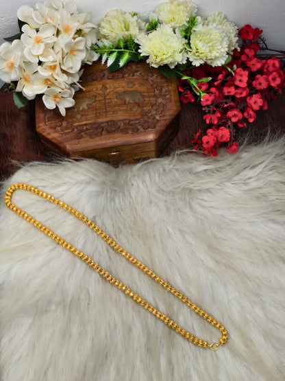 Matte Finished Women’s Gold Plated Chain – Real Gold Look | Daily Wear Elegant Chain