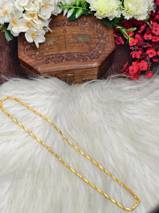 Men’s Elite Gold-Plated Chain – Modern Heavy-Style Design