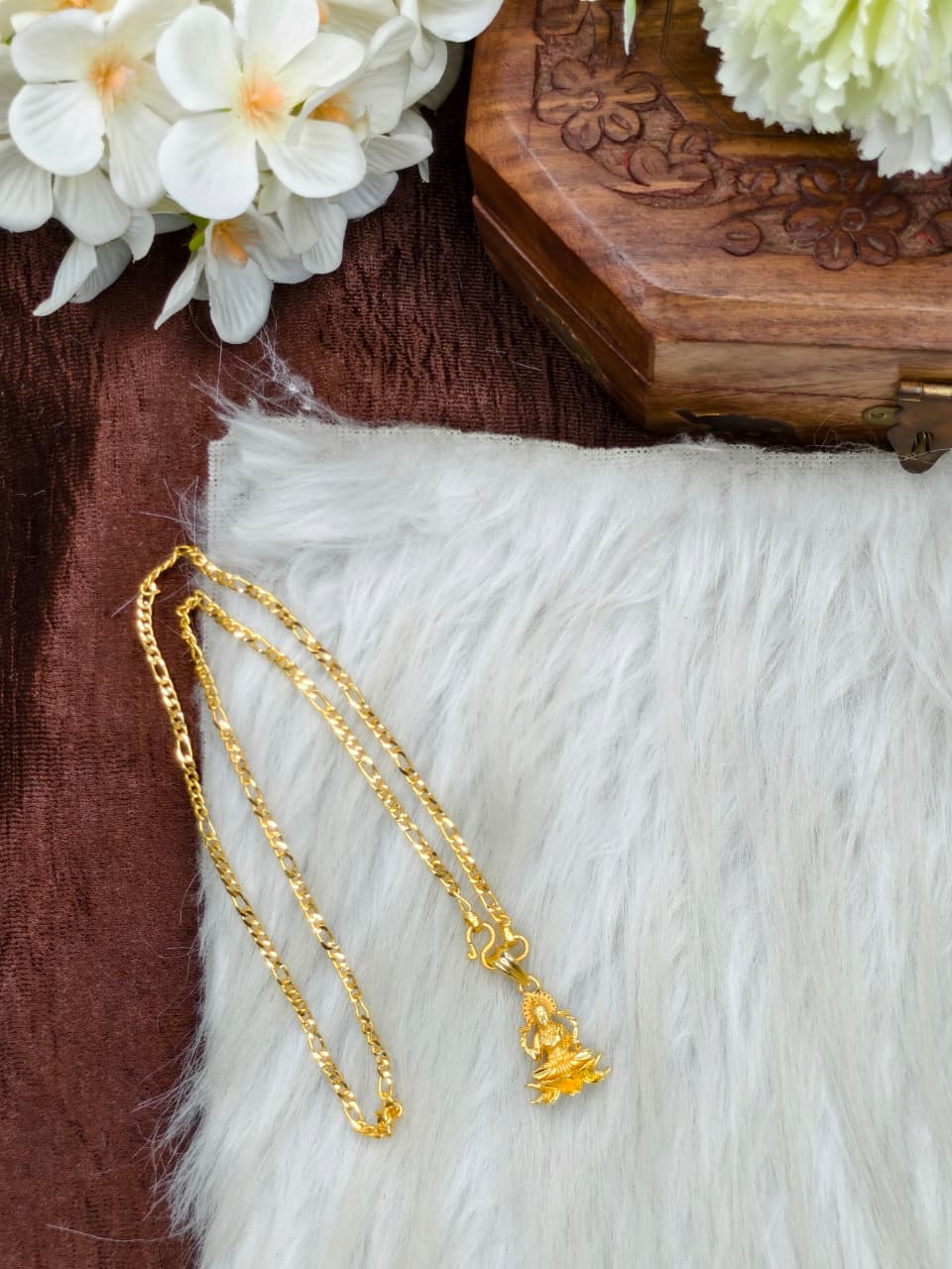 ✨Foming  Dollar Matte Finish Chain – Gold Plated Jewellery for Women✨