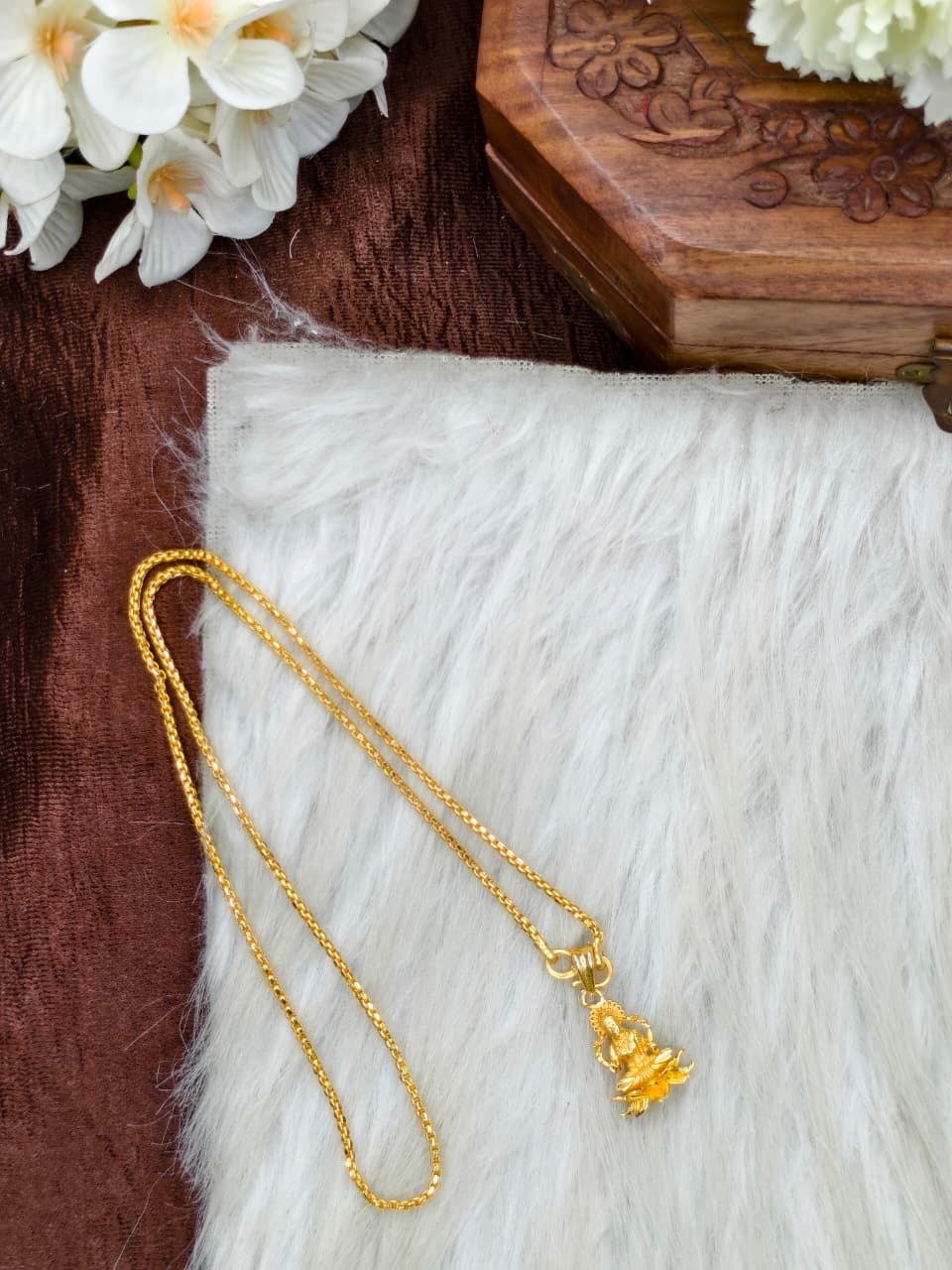 ✨Foming  Dollar Matte Finish Chain – Gold Plated Jewellery for Women✨