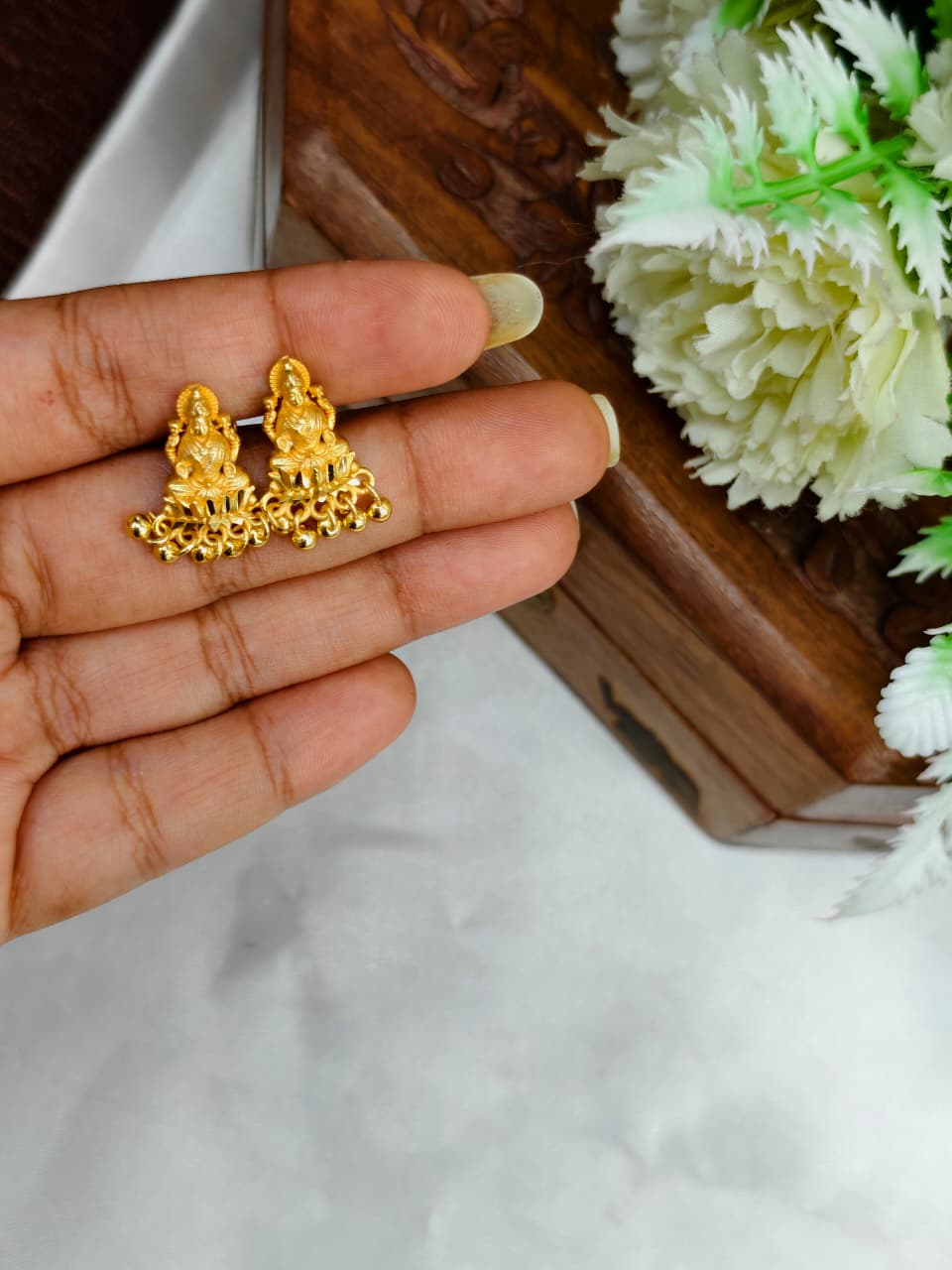 Instagram Trending (1Gram gold Plated) Big Jhumki Model-20