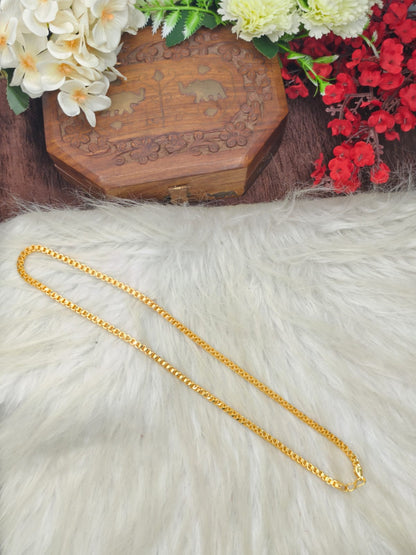 Men’s Elite Gold-Plated Chain – Modern Heavy-Style Design