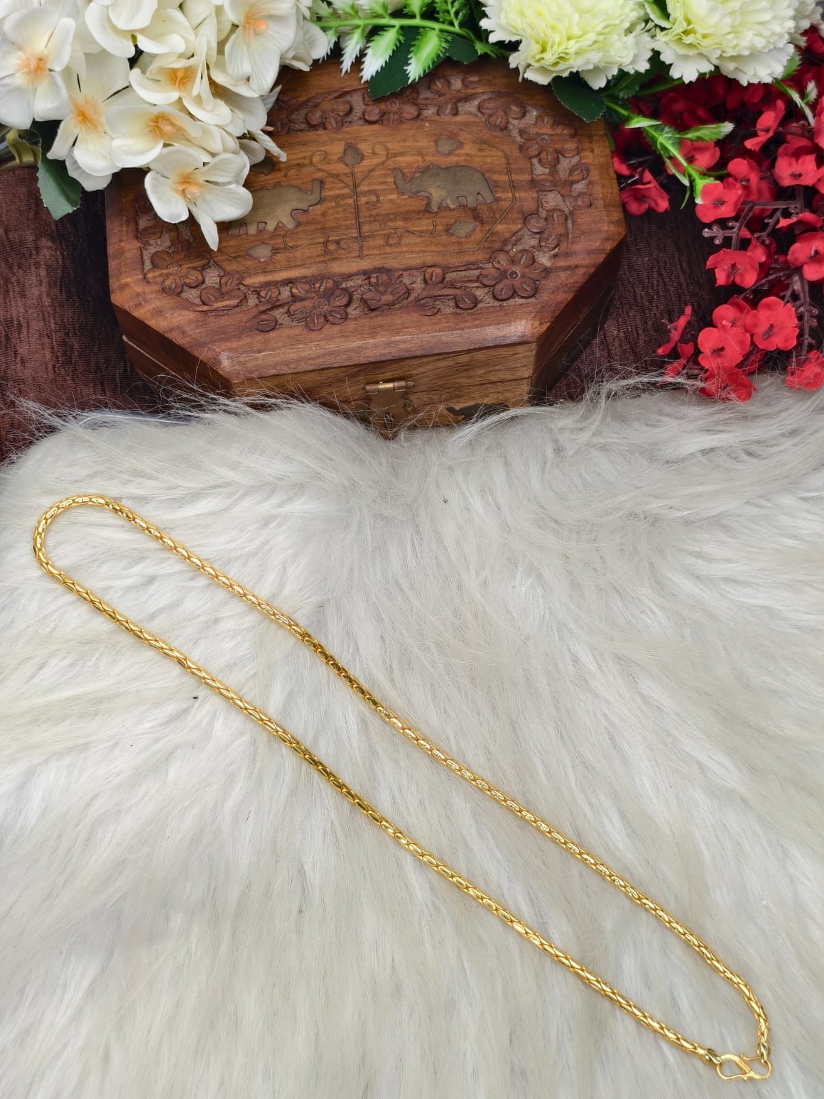 Men’s Exclusive Matte Gold Chain – Trendy & Powerful Style