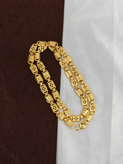 Men’s Elite Gold-Plated Chain – Modern Heavy-Style Design Model-2