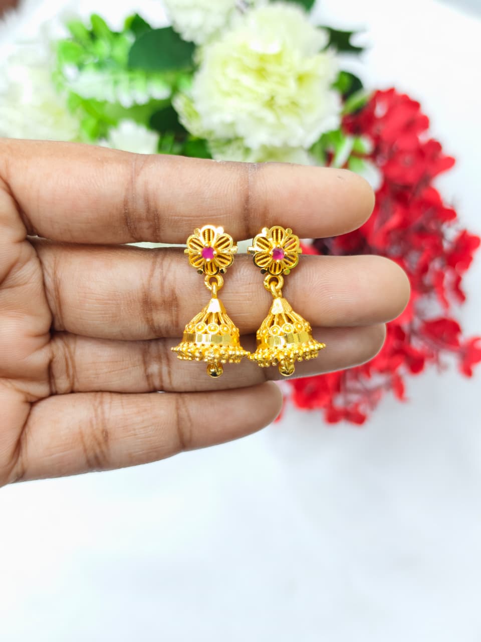 Instagram Trending (1Gram gold Plated) Jhumki