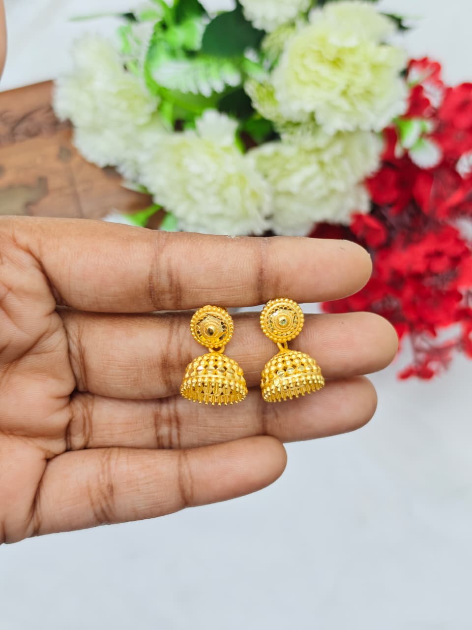 Instagram Trending (1Gram gold Plated) Jhumki