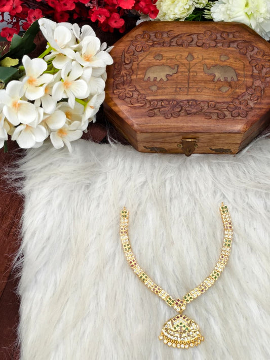 Traditional Impone Stone Necklace for Women – Gold Look