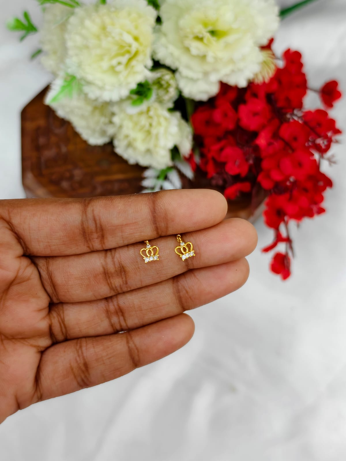 1 Gram Gold  Plated Forming Women’s Side Earrings | Stylish Daily Wear Earrings