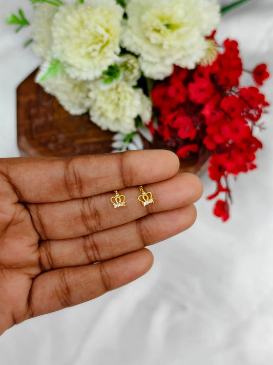 1 Gram Gold Plated Baby Stud Earrings | Cute & Elegant Kids Earrings