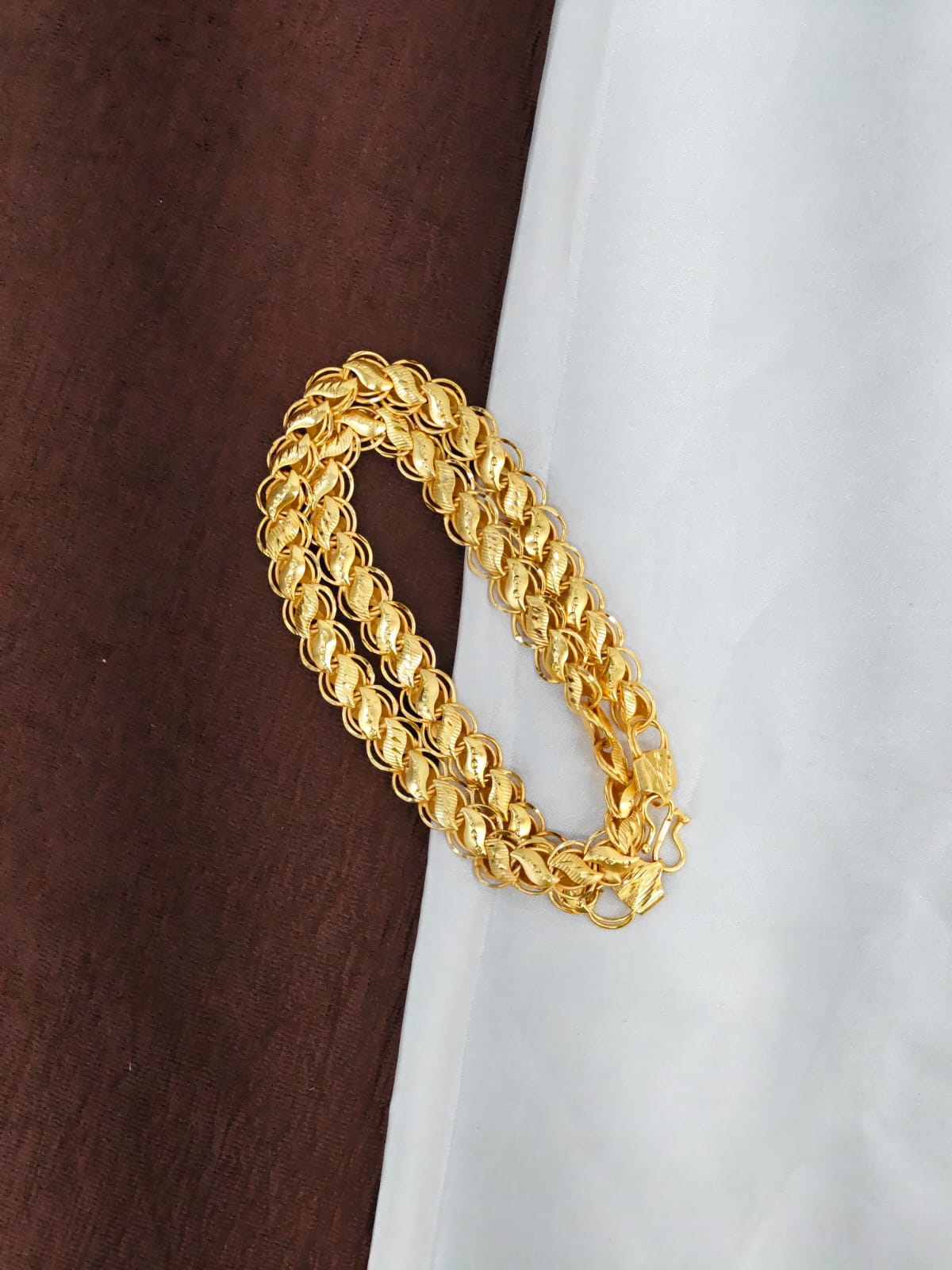 Men’s Elite Gold-Plated Chain – Modern Heavy-Style Design
