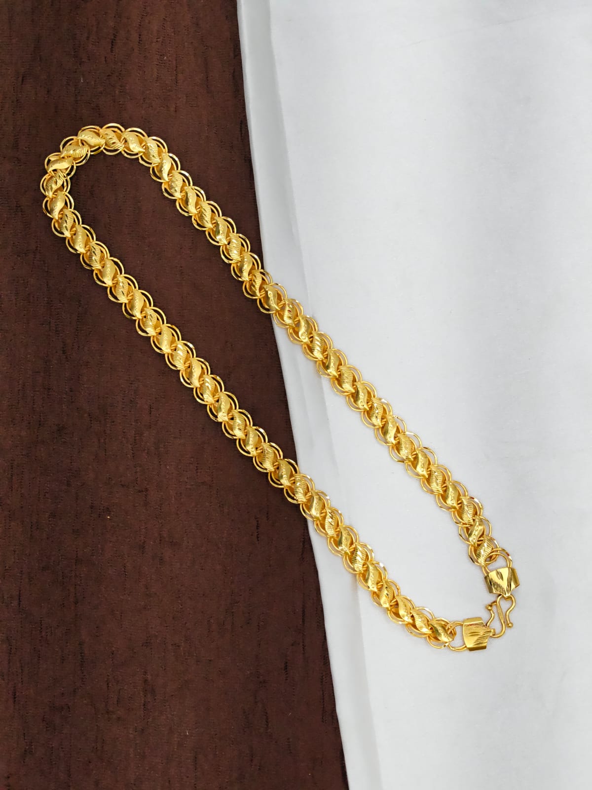 Men’s Elite Gold-Plated Chain – Modern Heavy-Style Design