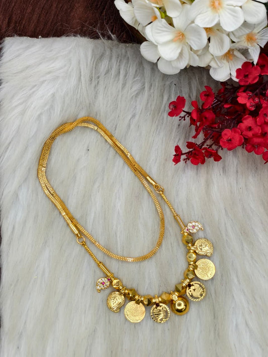 South Indian Traditional Impone Thali Mangalsutra – Gold Plated Sacred Wedding Chain